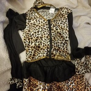 Leopard hoodie child costume